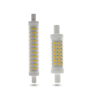 

Mini LED bulb R7S SMD2835 AC220V-240V 9W 15W 78mm 118mm J78 J118 ceramic body Replace Halogen floodlight Lamp LED lights