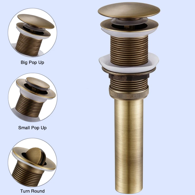 main black basin pop up drain 3