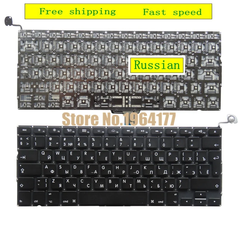Русская клавиатура GZEELE для Apple Macbook pro 13 дюймов 3 дюйма A1278 Unibody MC700 MC724 MD313 2009-2013 года