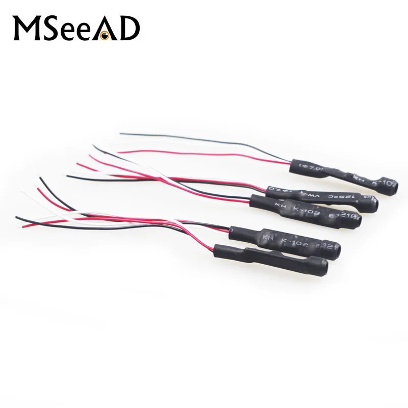 

5Pcs CCTV High Sensitive Mini Microphone Mic DC Power Cable Wide Range CCTV Microphone For CCTV Camera Audio Pick Up