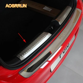 

AOSRRUN Car Accessories built guard after the pedal steel trunk covre For 2011 2012 2013 2014 VW Volkswagen Polo Hatchback