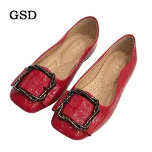 Женские тонкие туфли ярких цветов; женская обувь со стразами; ; удобные лоферы без застежки на плоской подошве; большие размеры