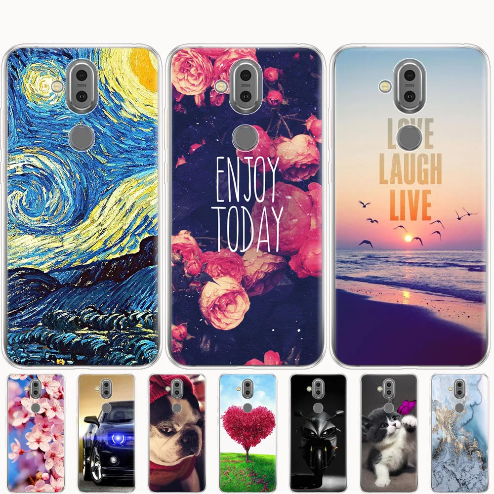 Для Nokia 8 1 чехол для 7 plus 2018 силиконовый мягкий ТПУ задней панели телефона Capa 1/X7