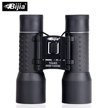 Bijia 10x40 binocular grande angular hd caça telescópio ao ar livre óculos de viagem dobrável