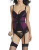 Sexy Corset and Bustier with cup Girdle Set with Straps Belt Breathable Fabric High Elasticity Lingerie Plus Size ► Photo 3/6