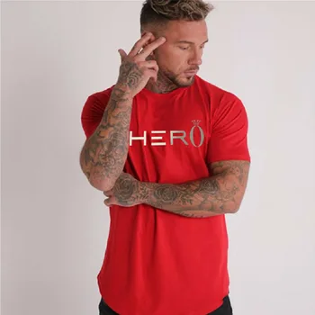 

Casual Short Sleeve T-Shirt Men's Sports Running Exercise Quick Dry Cotton Male