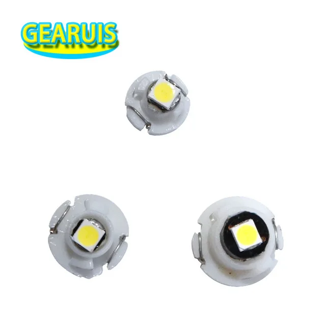 100X T3 T4.2 T4.7 1 SMD 3030 LED Car Cluster Gauges Dashboard White Blue Red Amber Green Instruments Panel Light New Wedge Bulbs |
