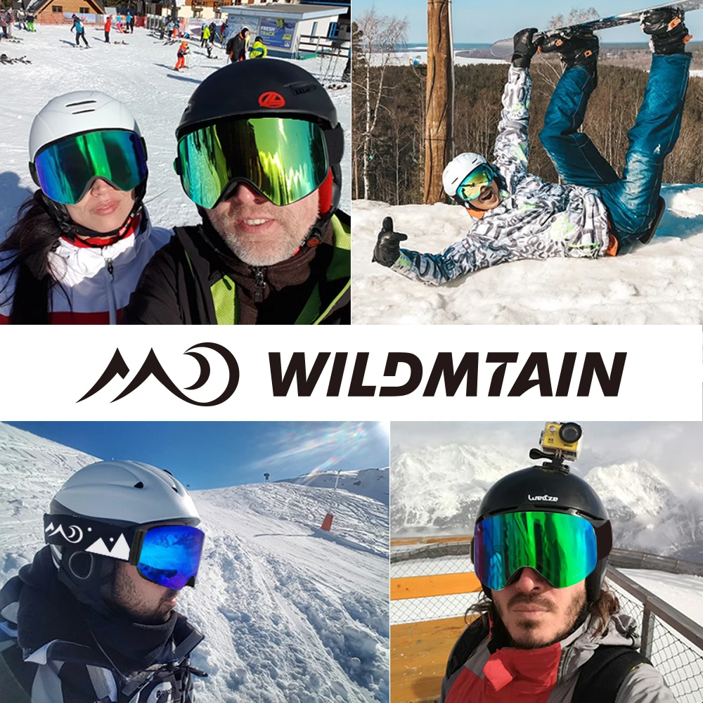 WILDMTAIN Горнолыжные Очки с коробкой Антизапотевающим внутренним покрытием 100%