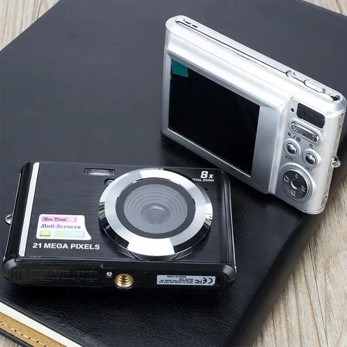 Мини Портативный 2,7 дюймов ультра-тонкий 18 MP HD Цифровая видеокамера Камера С 6x Оптический зум домашнего путешествия на открытом воздухе принадлежности