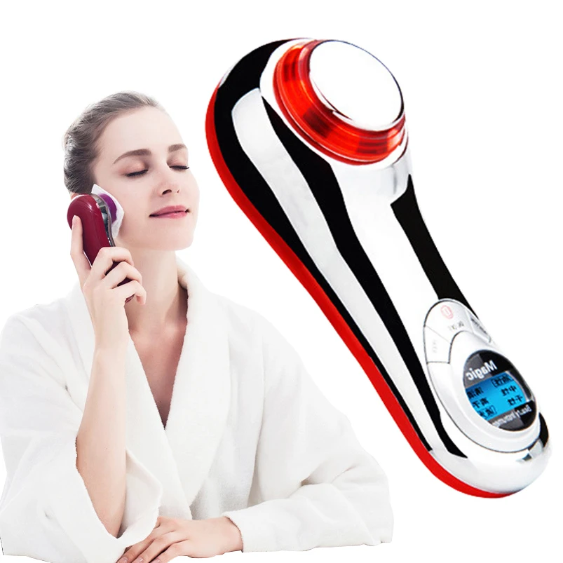 

Ultrasonic Positive Negative Ions Home use electric face cleansing instrument pore Cleaner Remove blackhead Face Cleansing