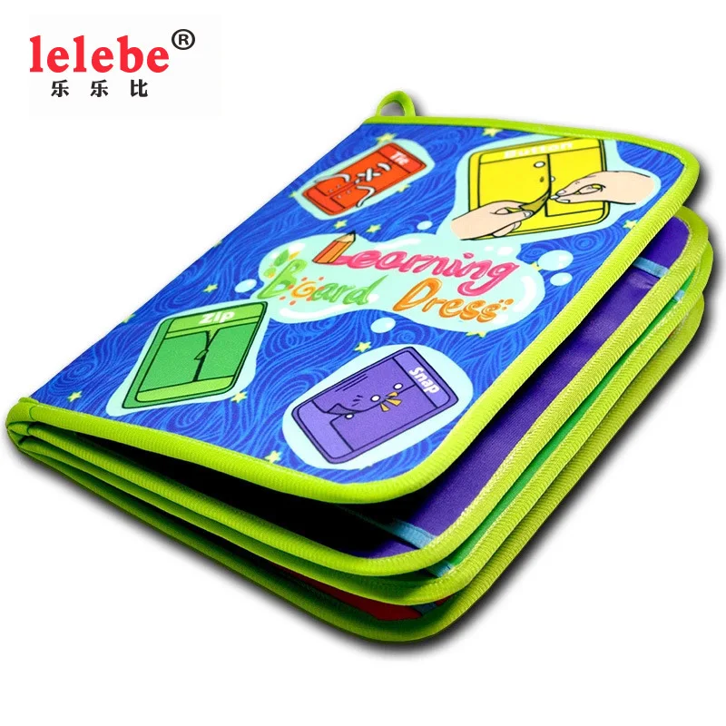 

montessori book Educational Toys libro montessori Dress Teaching Board Cloth Book Tie Early Learning Toys for Child lelebe