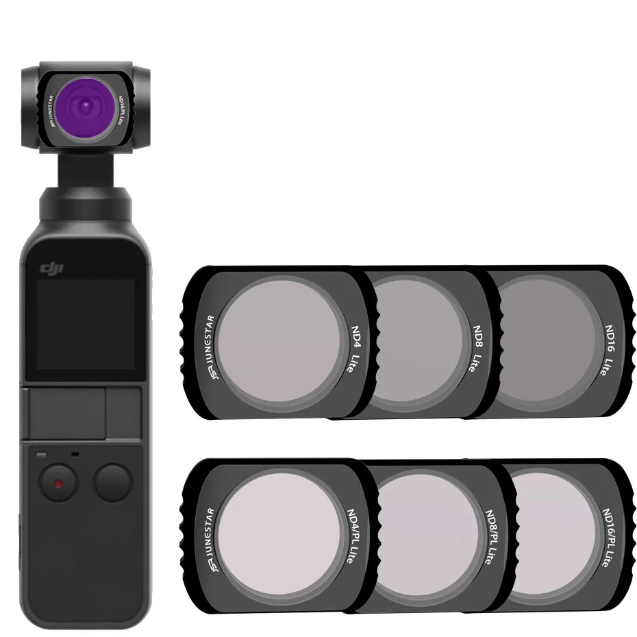 Для OSMO POCKET ND4+ 8+ 16+ NDPL4+ 8+ ND16PL фильтр Магнитная Адсорбция для DJI OSMO POCKET аксессуары камера стабилизатор фильтр - Цвет: ND4 8 16 NDPL4 8 16