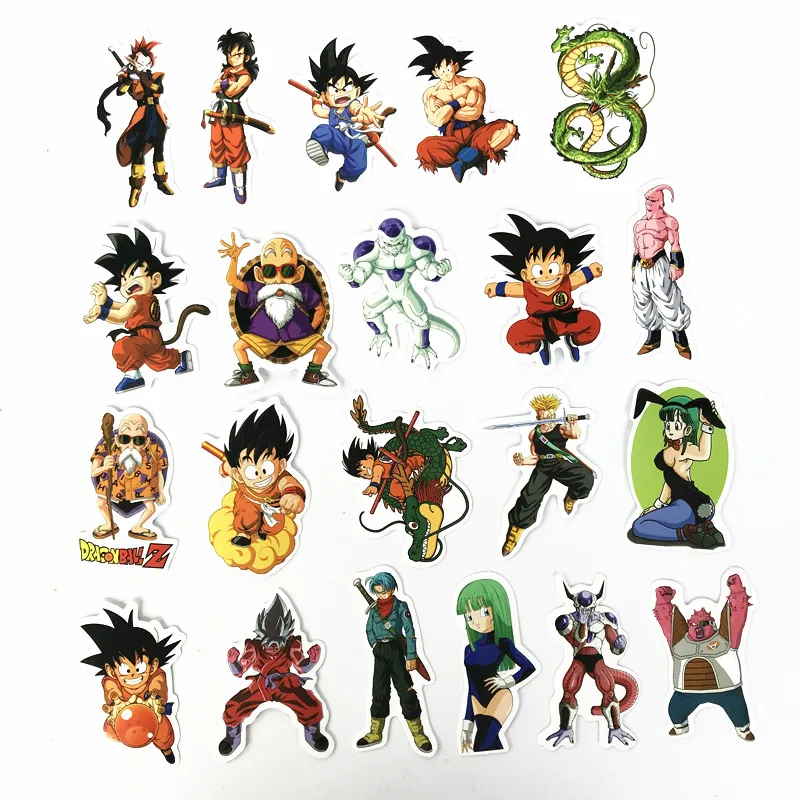50 Pcs//Lot Anime Dragon Ball Z Super Saiyan Goku Stickers Decal PACKAGE STICKER
