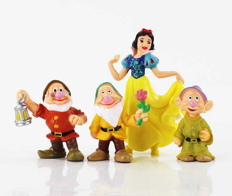 8 шт./лот Принцесса Белоснежка и семь гномов ПВХ Рисунок игрушка подарок для детей 5 см приблизительно