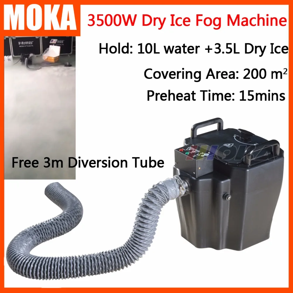1 Pcs/lot 3500w dry ice machine low ground fog machine stage effect