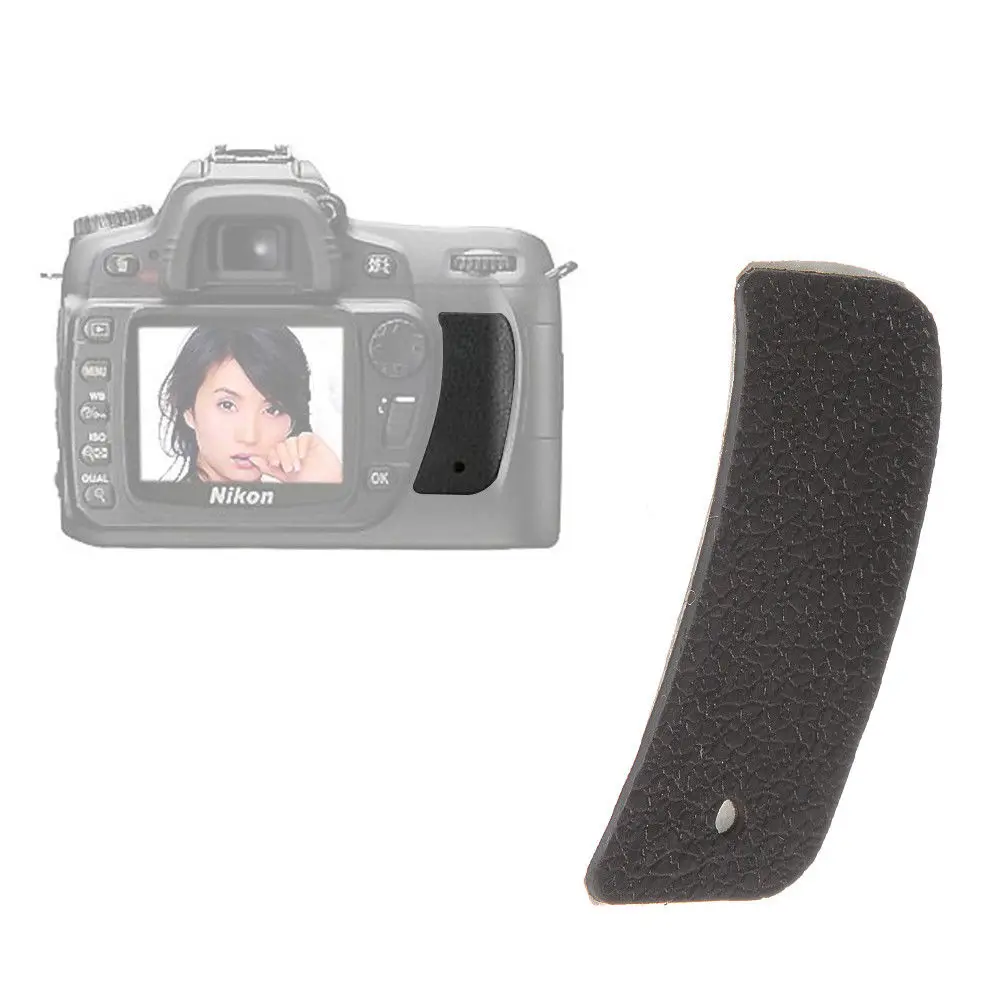 

Thumb Rubber Grip Rear Back Cover with Adhesive Tape for Nikon D80 DSLR Camera