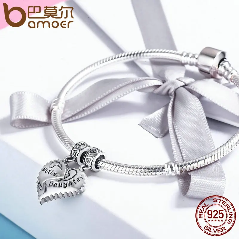 Кулон Мама и дочь из серебра 100% пробы SCC427|pendant charms|charms daughtercharm charm |