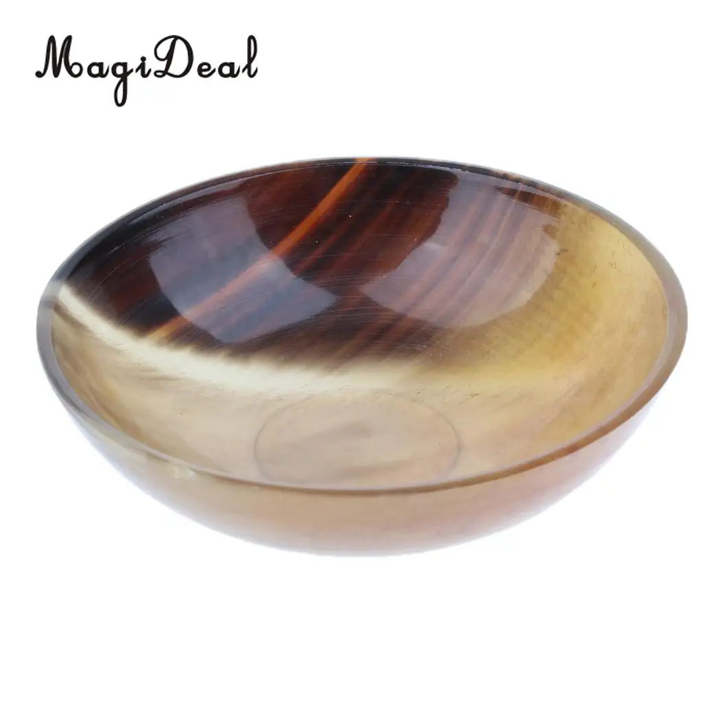 Chinese Natural Composite Palm Lathering Handcrafted Shave Bowl Random Color Suitable for Lathering Creams and Soaps