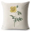 Watercolor Floral Pillow Case Plant Linen 45*45cm Square Flowers Cushion Cover for Sofa Home Decorative Printed Throw Pillowcase ► Photo 3/6