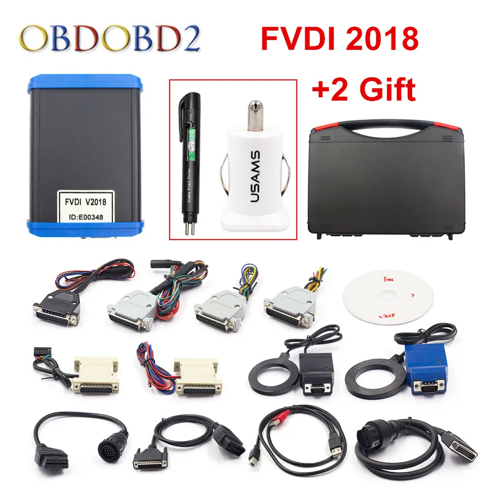 Новейший FVDI 2018 Обложка все функции VVDI2 V2016 V2015 V2014 полная версия без ограничений Fvdi
