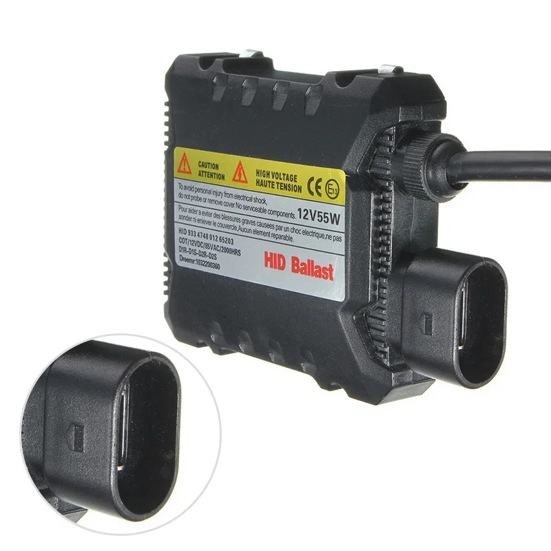 VicTsing 1 Pair 55W Universal Xenon HID Replacement Conversion Kit DC 12V Digital Slim Ballast Electronic Ballast 55W Waterproof (3)