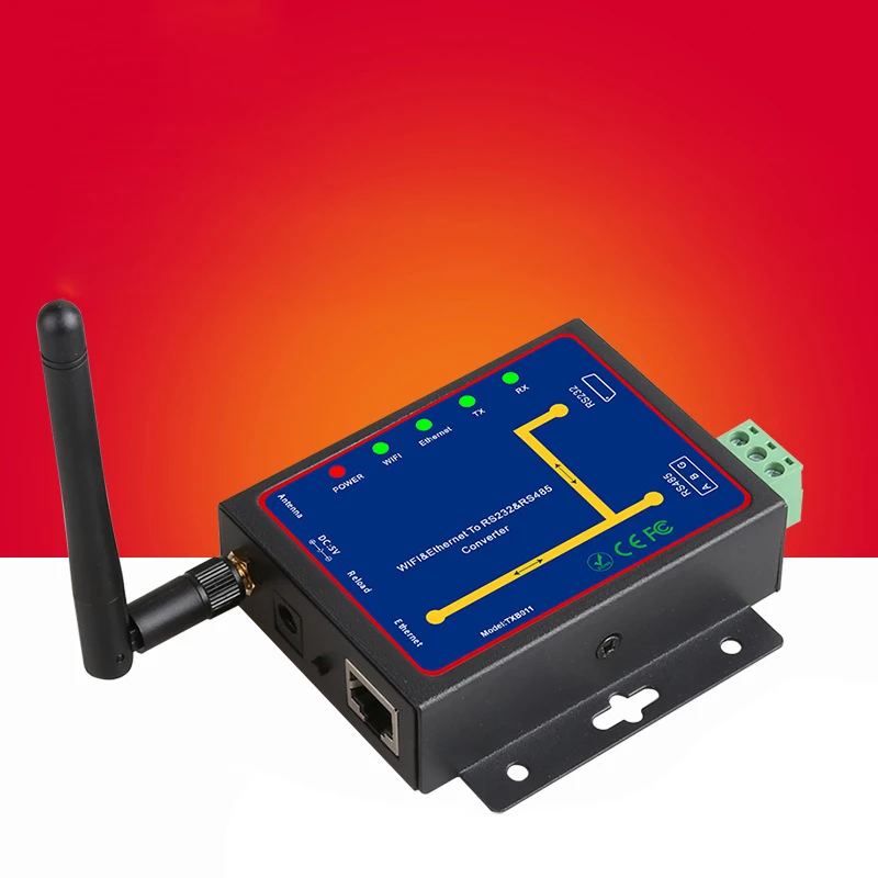 

Rs232 Rs485 Rs422 To Ethernet Converter Removable Interface Multi-Port Conversion Serial Device Server