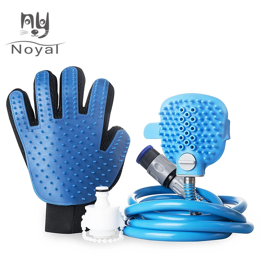 Dog Shower Massager Tool Cleaning Bathing Washing Sprayer Glove 360 Washing Hair Long Hose for Dog Cat Pet Shower Products