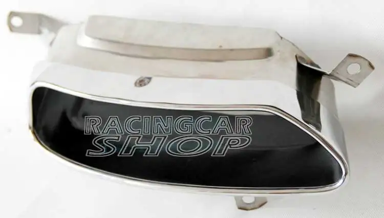 W12 STYLE Rear Diffuser Exhaust Tips Muffler End For Audi A8 Standard Bumper 08-13