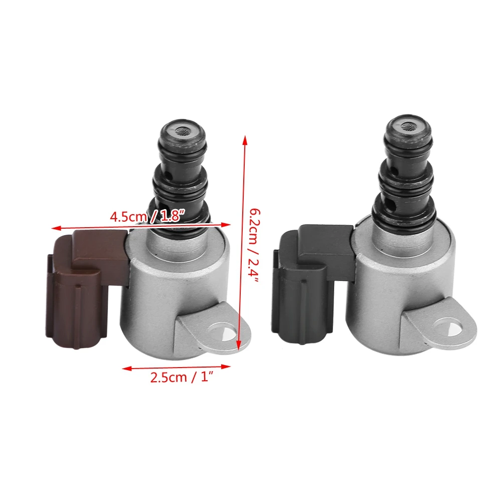 Qiilu 2Pcs Transmission Shift Solenoid Control Valv 28400-P6H-013 Fit for Honda Accord Acura Pilot Odyssey 1998-2007 