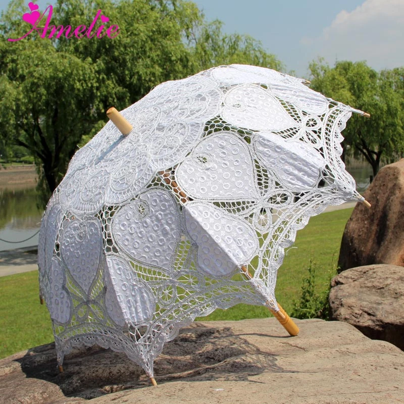 Bordado hecho a mano Stock Heidi sombrilla de encaje balinés foto boda Prop decoración novia paraguas|Paraguas de novia| - AliExpress