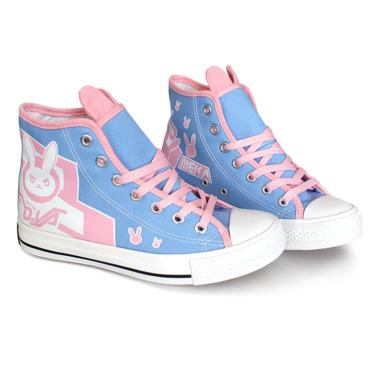 

COSREA Hot Game OW D.Va Cosplay Costume DVA DJ Tracer Mercy Cosplay Boots Flat Heel Shoes Halloween Party For Woman