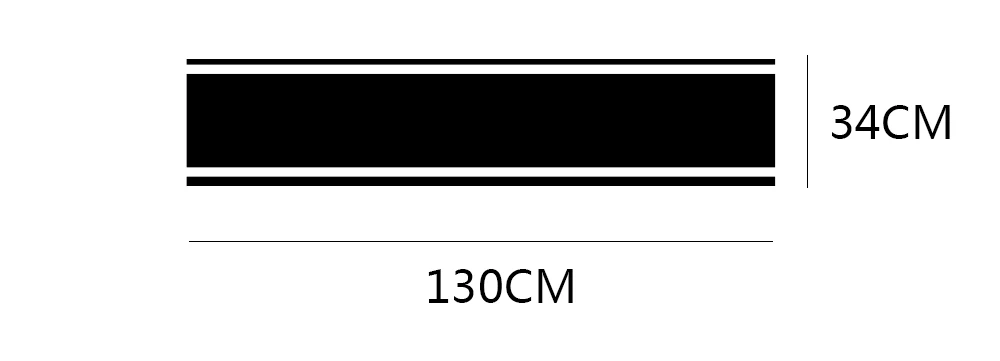 130 см x 34 см крышка капота, наклейка для автомобиля, авто гонки, Спортивная наклейка s, длинная полоса, виниловая пленка, сделай сам, наклейки, стильные аксессуары для тюнинга автомобиля