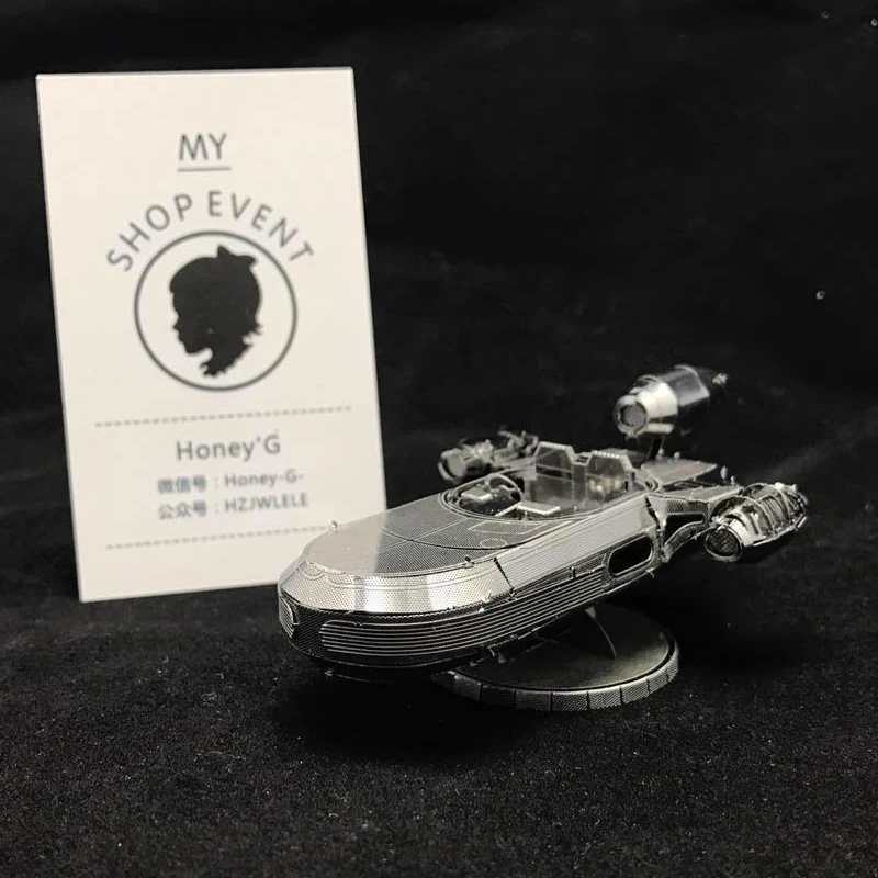 

landspeeder 2 sheets STAR WARS 3D Metal Model Assemblingd Puzzle DIY Stainless Steel Creative Desktop decoration Souptoys