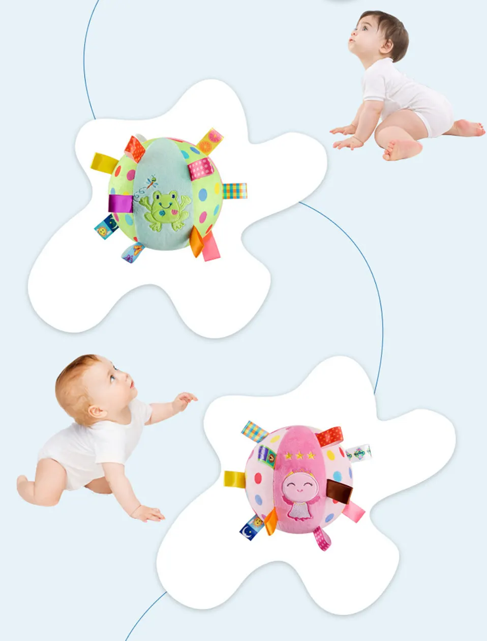 Игрушки для малышей от 0 до 12 месяцев, мягкие полотенца для малышей, мягкие игрушки с прорезывателями, детские кроватки, передвижные погремушки, игрушки для коляски