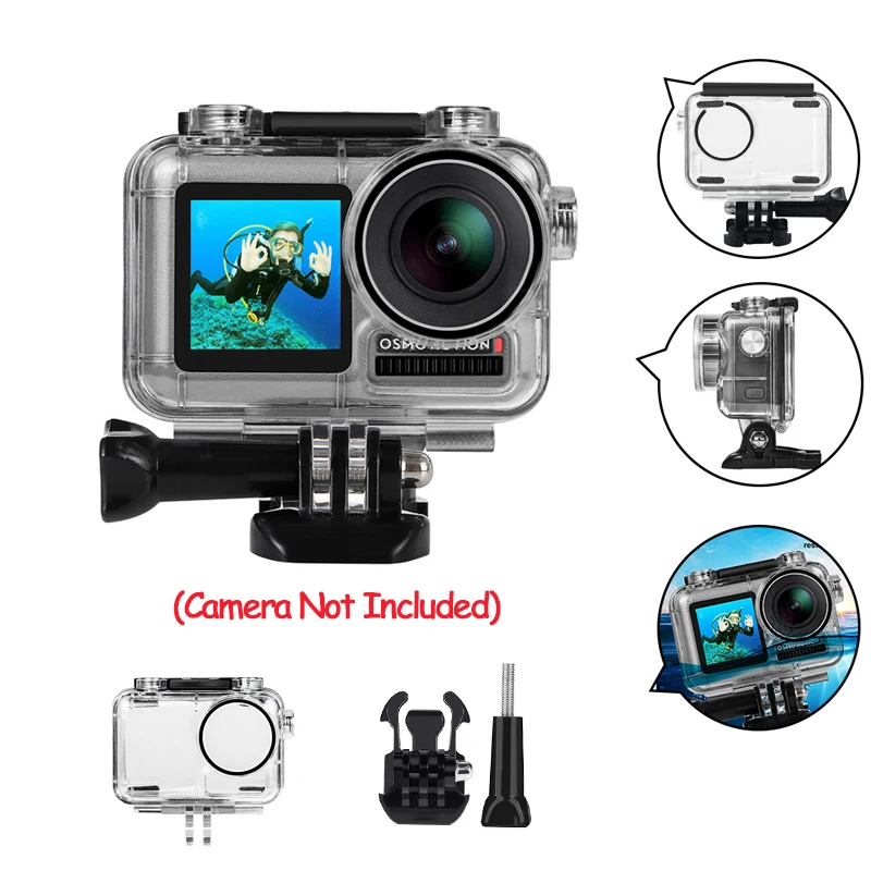 

40M Diving Go Waterproof Pro Housing Case Cover Box Accessories For DJI OSMO Action Camera Shell Accessories Sports Cam