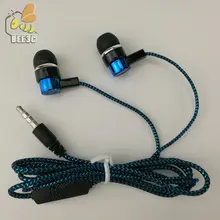 Наушники-вкладыши, наушники-вкладыши, общий дешевый серпантин, плетеный кабель с оплеткой, Прямая от производителя, синий, зеленый, CP-13, 100 шт