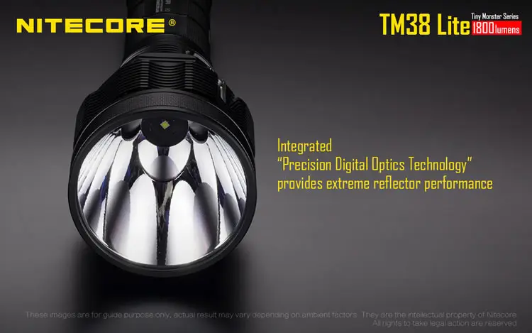 Nitecore TM38 Lite светодиодный фонарик маленький монстр CREE XHP35 HI D4 1800 люмен перезаряжаемый фонарик с 4 батареями 18650