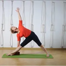 Крытый Йога настенные скрепки белый хлопок Йога анти-гравитационный веревка вспомогательный тренировочный канат тренажерный зал Йога