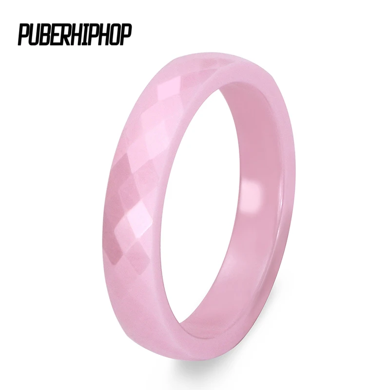 

New 4mm Romantic Pink Women Ring Sample Style Light Pink Cutting Surface Good Quality Ceramic Rings Anniversary Gift Wholesale