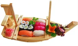 60/70/80/90/100 деревянный сашими лодка сервировочный поднос японский Еда миска для японской еды Ресторан Суши Лодка