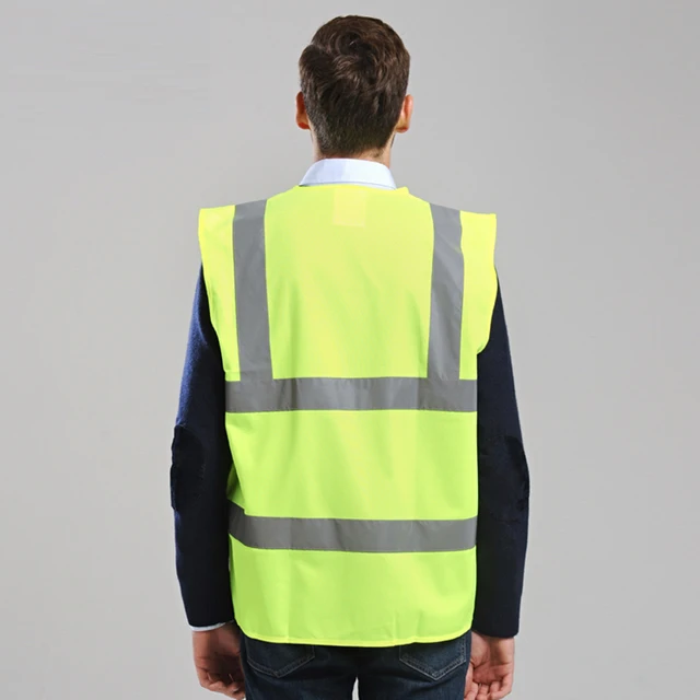 High Visibility Reflective Workwear Vest for Men