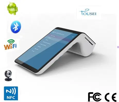 Мобильный беспроводной pos системы тепловой принтер PT7003 с NFC/4G/gps/принтер |