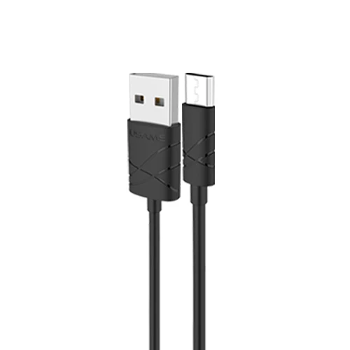 USAMS Кабель Micro Usb 1 м 2А Быстрая Зарядка Мобильного Телефона Android кабель USB Зарядное Дата Кабель Синхронизации Провода для Samsung HTC LG - Цвет: Black