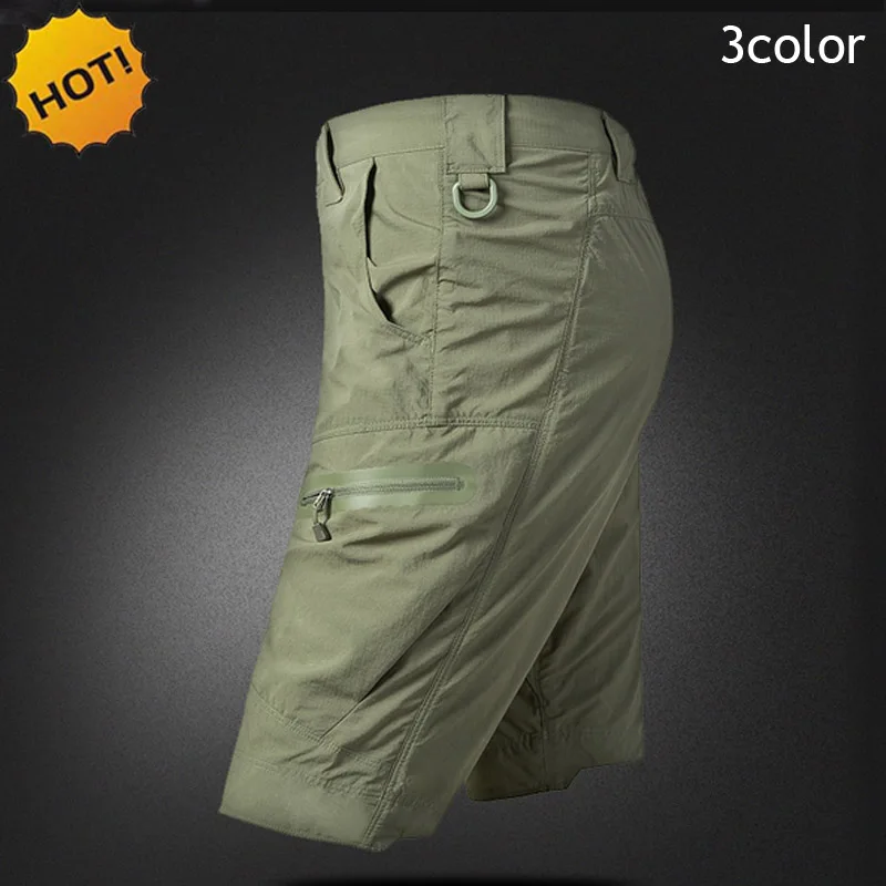 2016 Outdoors Summer Thin Soldiers Tactical Cargo Quick-drying Slim Shorts Army Combat Leisure Overalls Desert Waterproof Shorts