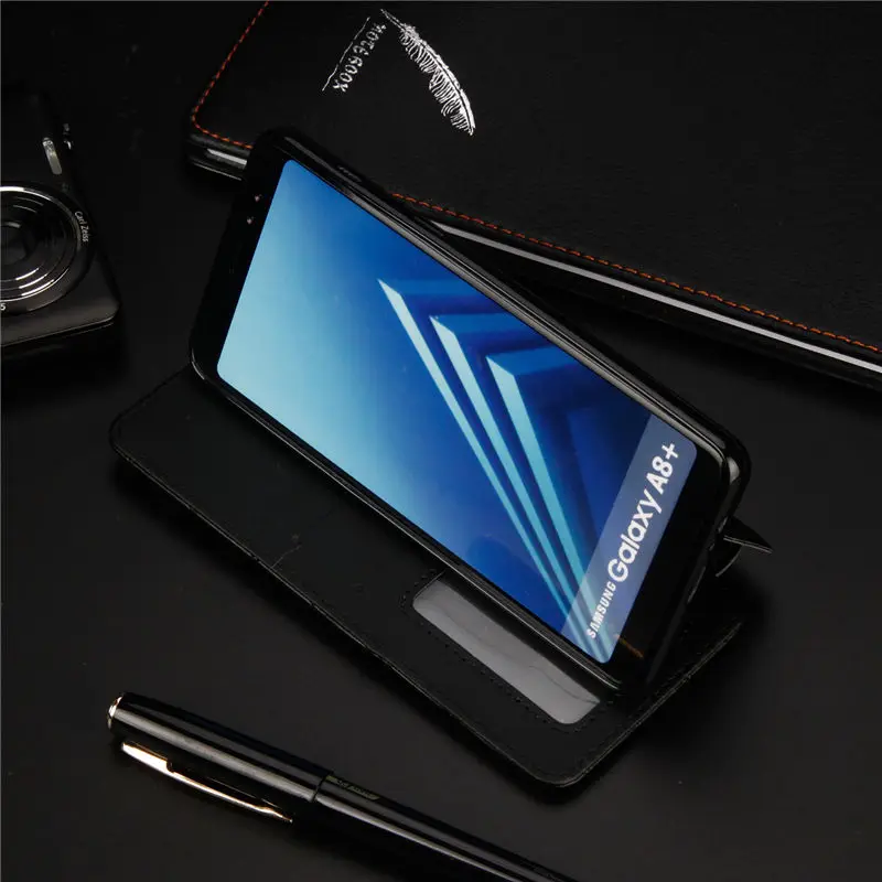 BELIAL Phone Cases for Samsung Galaxy A8 2018 Case Wallet Card Luxury Flip Cover for Samsung A8 2018 Case Leather Bling Diamond (13)