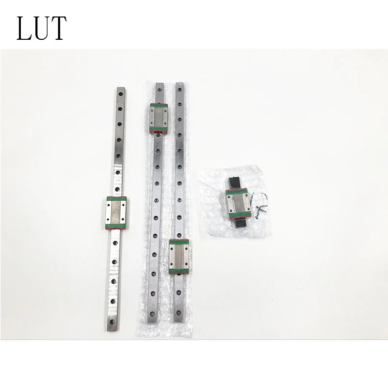 LUT 12 мм линейной направляющей MGN12 L = 100 200 300 350 400 450 500 600 700 линейный железнодорожные