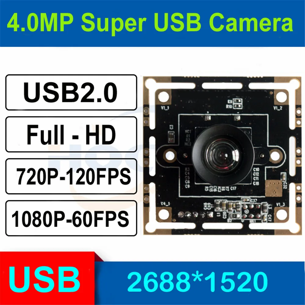Módulo de Câmera Usb para Android Hqcam Polegada Ov4689 Alta Taxa Fram Linux Windows Mac 120fps 720 p 60fps 1080 3.0megapixel 1 – 3