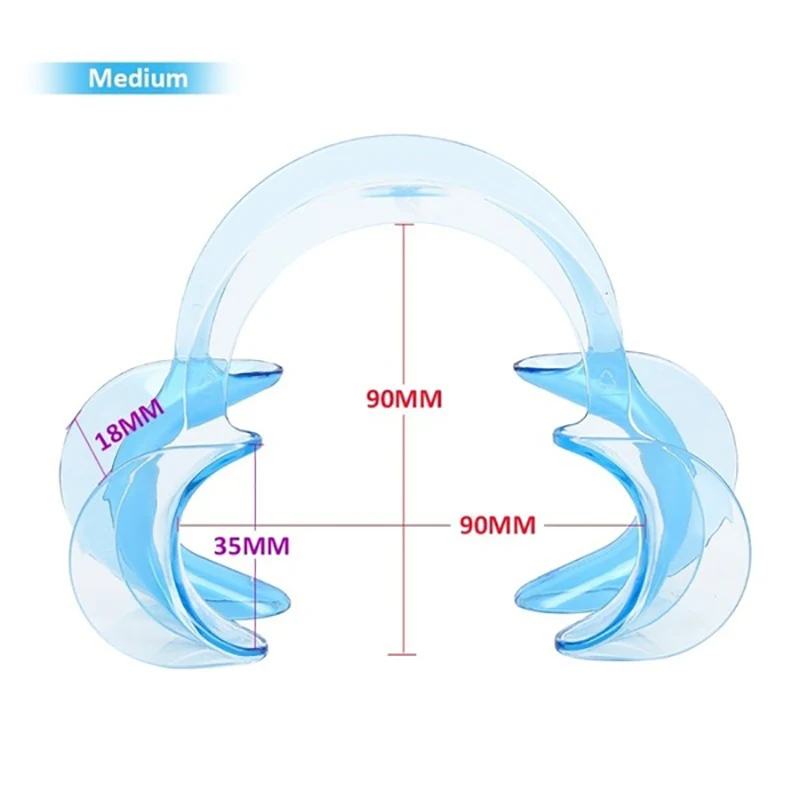 Новинка 1/10 шт 3 размера прозрачный синий C Форма Стоматологическая Интраоральная щека Ретрактор губы рот открывалка отбеливание зубов