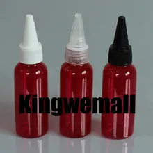 50 МЛ красная ПЭТ пластиковая бутылка с острым намордник для воды тонер косметическая упаковка