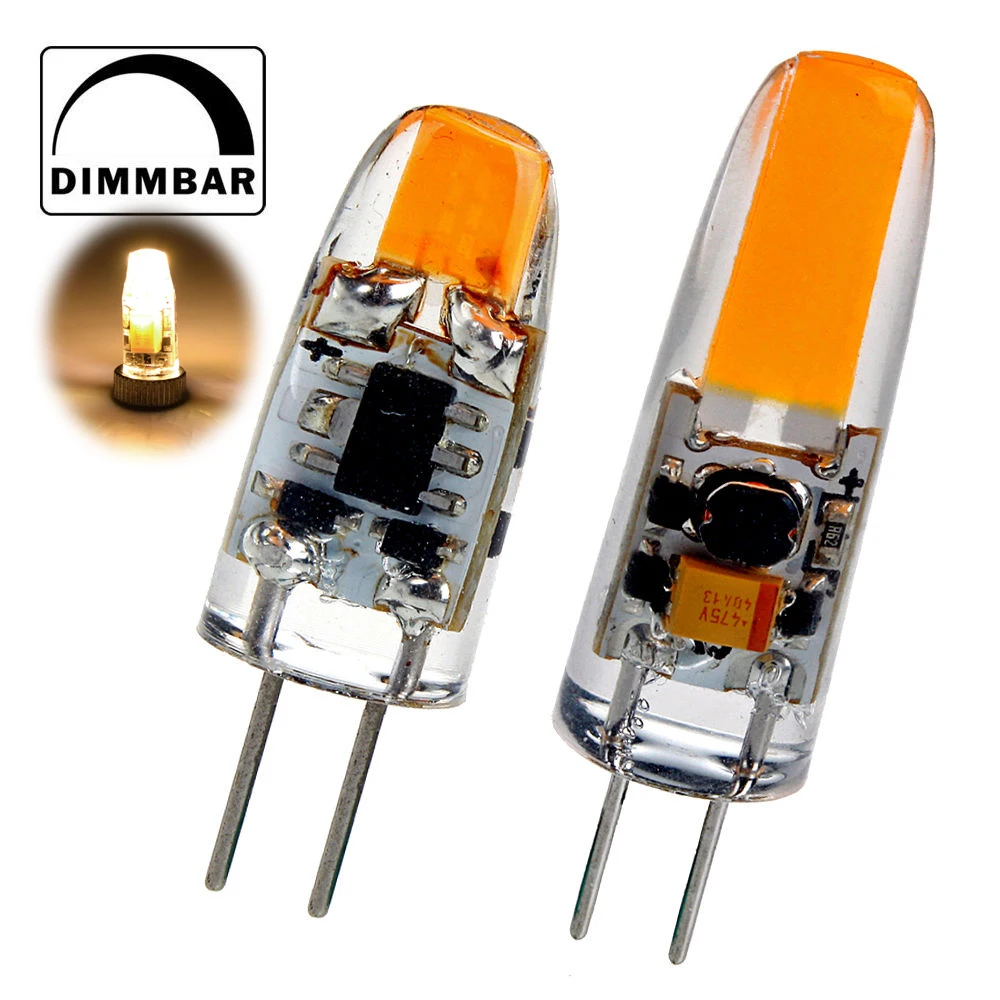 

G4 1.5W 2W COB LED Capsule Led Bulb Replace Halogen Light Lamp Halogen Replacement bulbs Dimmable AC/DC 12V Wedding Party Decor